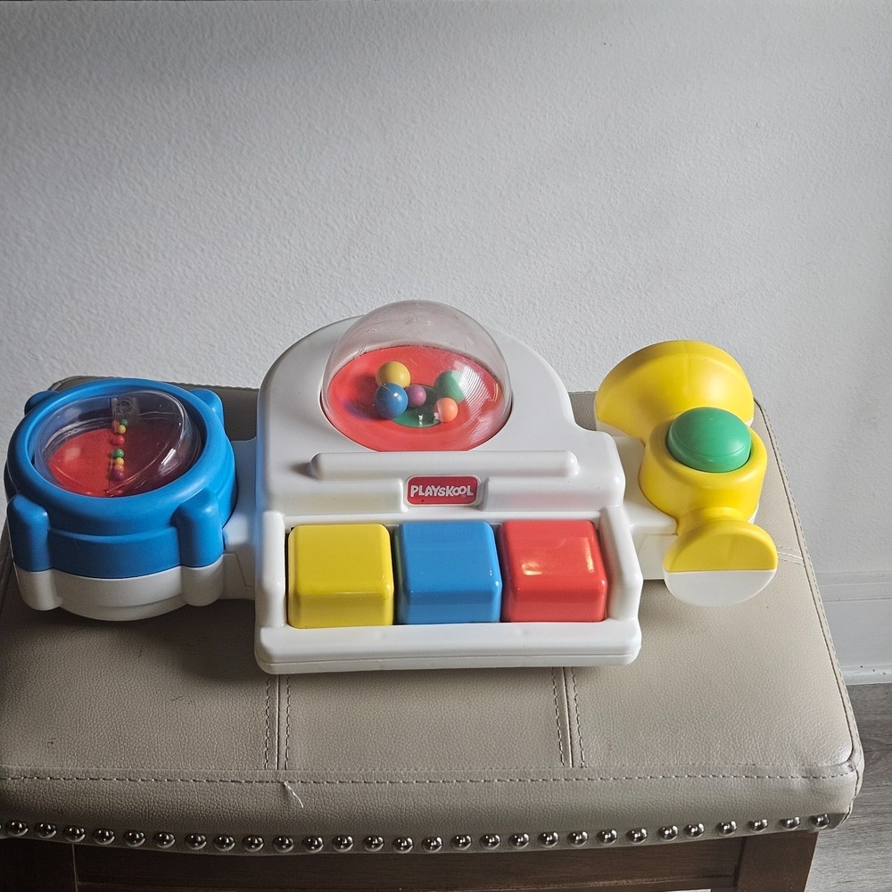 vintage 1991 Playskool Poppin Piano musical toy colorful y2k toddler play
